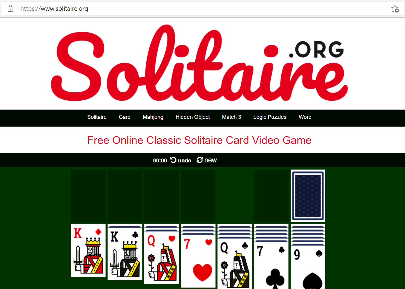 5 Permainan Seru Non Kartu yang Bisa Dimainkan di Solitaire.org
