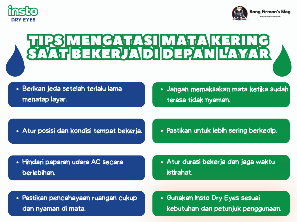 Tips Mengatasi Mata Kering Saat Bekerja di Depan Layar